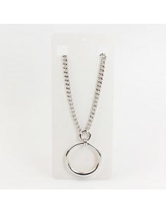 Collar de Cadena Silver Circle XL