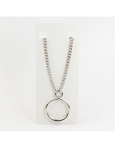 Collar de Cadena Silver Circle XL