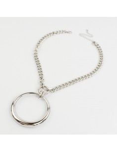 Collar de Cadena Silver Circle XL