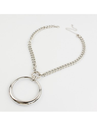 Collar de Cadena Silver Circle XL