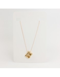 Collar de Cadena Bubble Golden Letter "B"