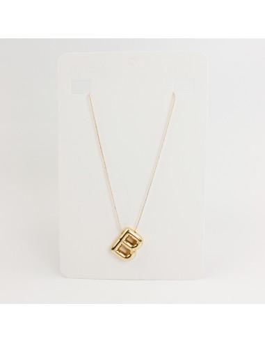 Collar de Cadena Bubble Golden Letter "B"