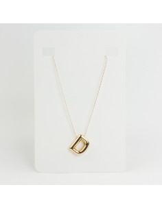 Collar de Cadena Bubble Golden Letter "D"