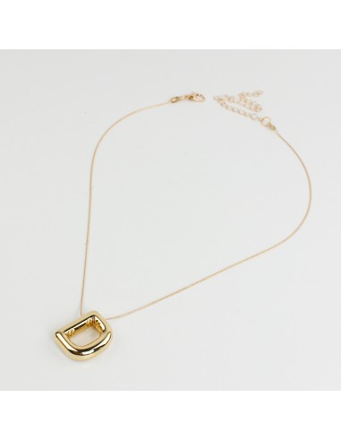 Collar de Cadena Bubble Golden Letter "D"