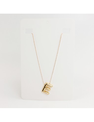Collar de Cadena Bubble Golden Letter "E"