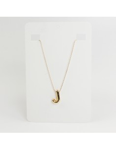 Collar de Cadena Bubble Golden Letter "J"