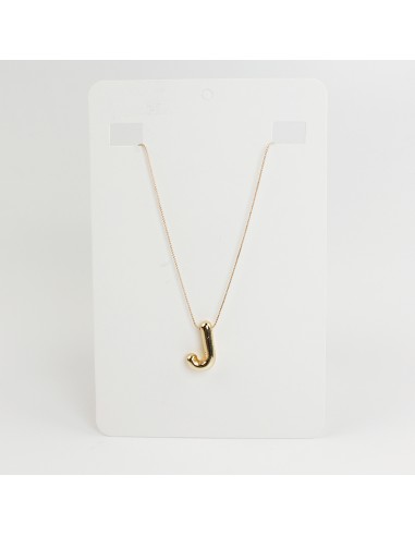 Collar de Cadena Bubble Golden Letter "J"