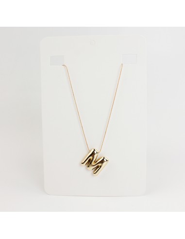 Collar de Cadena Bubble Golden Letter "M"