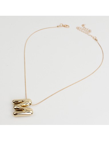 Collar de Cadena Bubble Golden Letter "M"