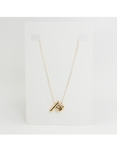 Collar de Cadena Bubble Golden Letter "P"