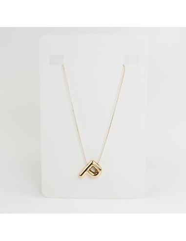 Collar de Cadena Bubble Golden Letter "P"