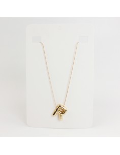Collar de Cadena Bubble Golden Letter "R"
