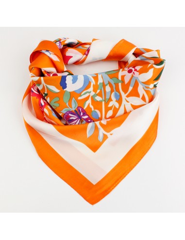 Pañuelo Butterfly Orange (70x70)