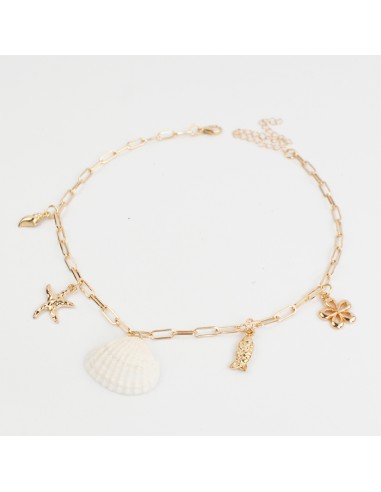 Collar Multicharms de Cadena Shell and Charms