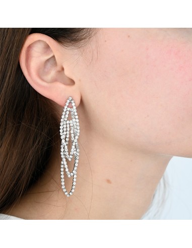 Aro Strass Silver Falling