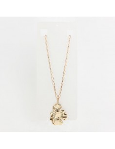Collar de Cadena Big Gold Flower
