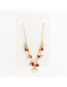 Collar Multicharms de Cadena Golden Sun