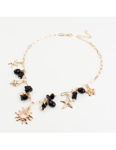 Collar Multicharms de Cadena Golden Sun
