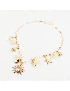 Collar Multicharms de Cadena Golden Sun