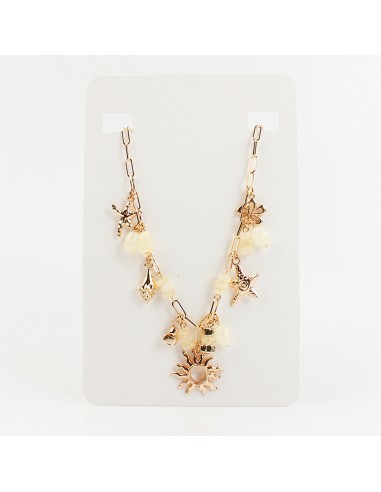 Collar Multicharms de Cadena Golden Sun