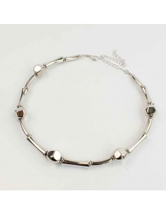 Collar Flexible All Silver Pieces