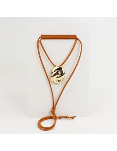 Collar de Gamuza New Knot Gold