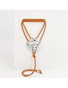 Collar de Gamuza Silver Hawaii