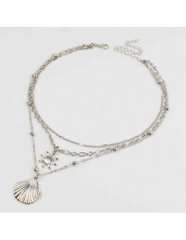 Collar de Cadenas Summer Silver