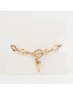 Pulsera de Cadena Golden Heart