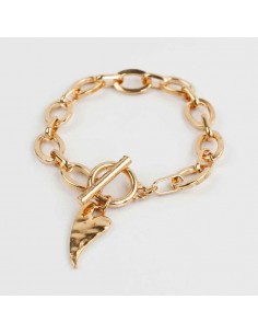 Pulsera de Cadena Golden Heart