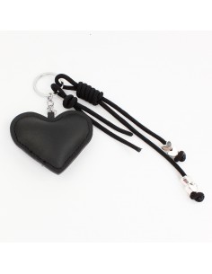 Llavero y Bagcharms Black Heart