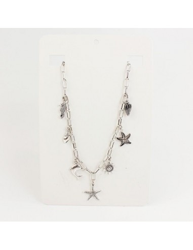 Collar Multicharm Silver Summer Love