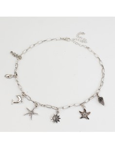 Collar Multicharm Silver Summer Love