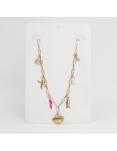 Collar Multicharms Gold Ibiza