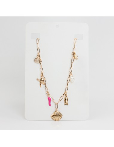 Collar Multicharms Gold Ibiza