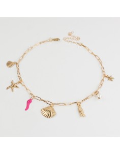 Collar Multicharms Gold Ibiza