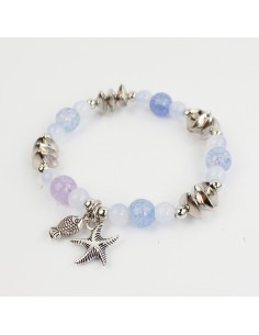 Pulsera Elástica Silver Sea