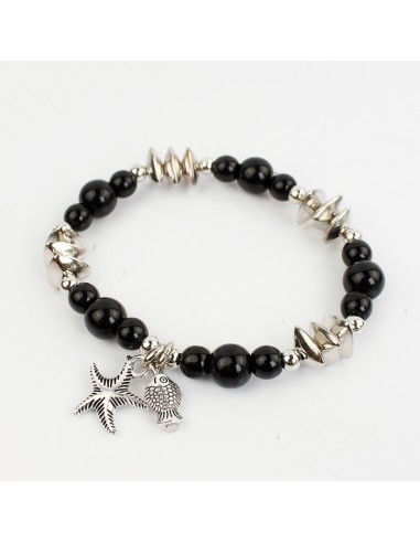 Pulsera Elástica Silver Sea