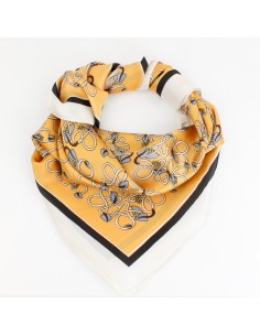 Pañuelo Abstrac Gold (70x70)