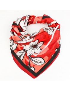 Pañuelo Barroco Flower Red Velvet (70x70)