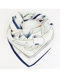 Pañuelo Lotus Sky Blue (70x70)