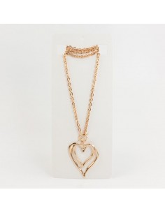 Collar de Cadena Double Heart