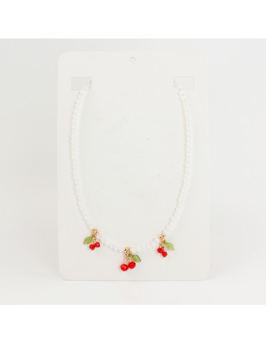 Collar Flexible Cherries Charms