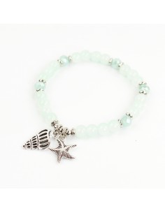 Pulsera Elástica Platinum Ocean