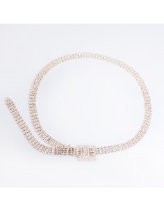 Cinturón Strass Square Gold