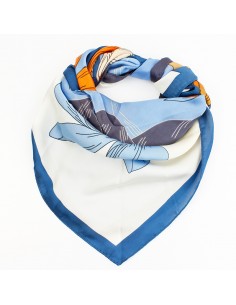 Pañuelo Dahlia Blue (70x70)