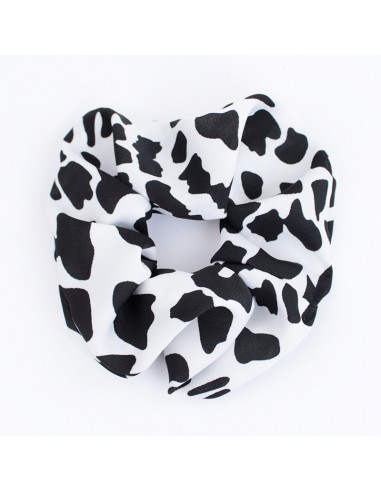 Scrunchie Print Cow White