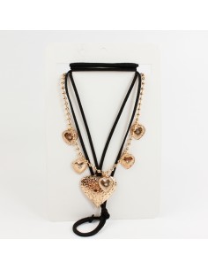 Set Collar Golden Suede