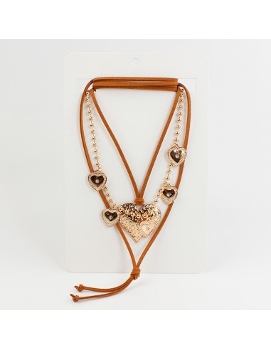 Set Collar Golden Suede