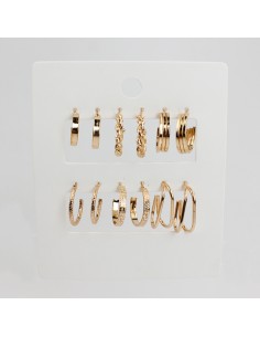 Aros Set x6 Felicity Gold (J6523)